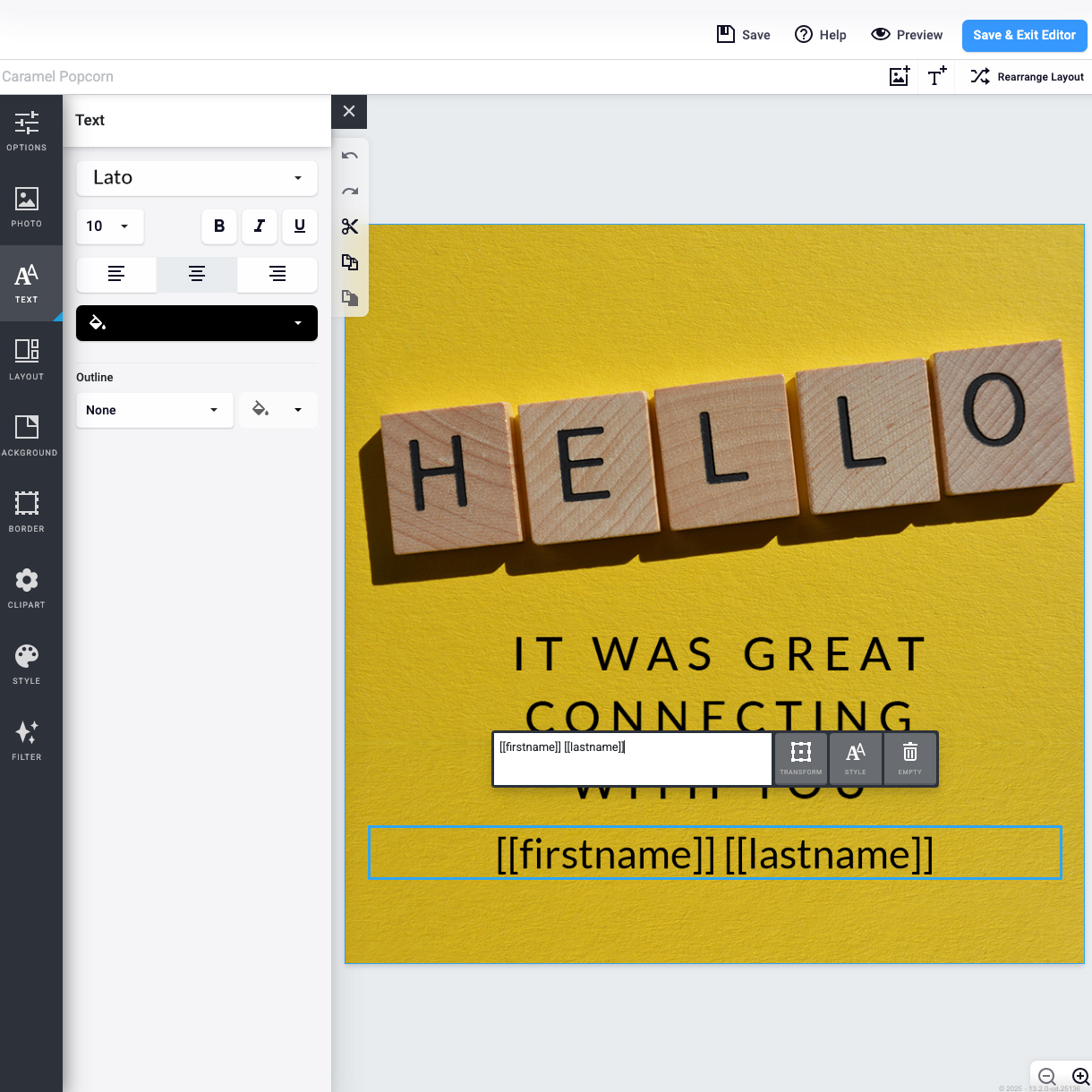 Drag and Drop Builder